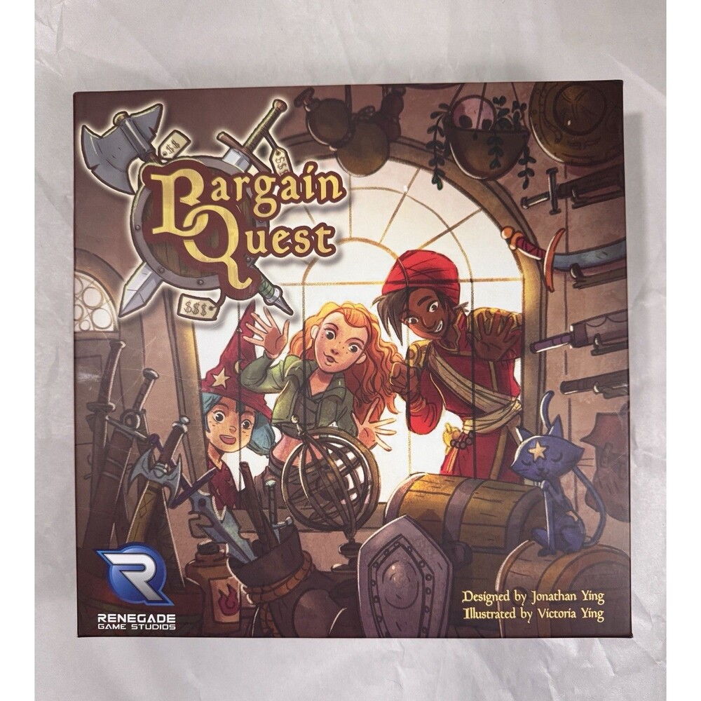 Bargain Quest COMPLETE Renegade 2019 Fantasy Strategy Cards Adventure Capitalism